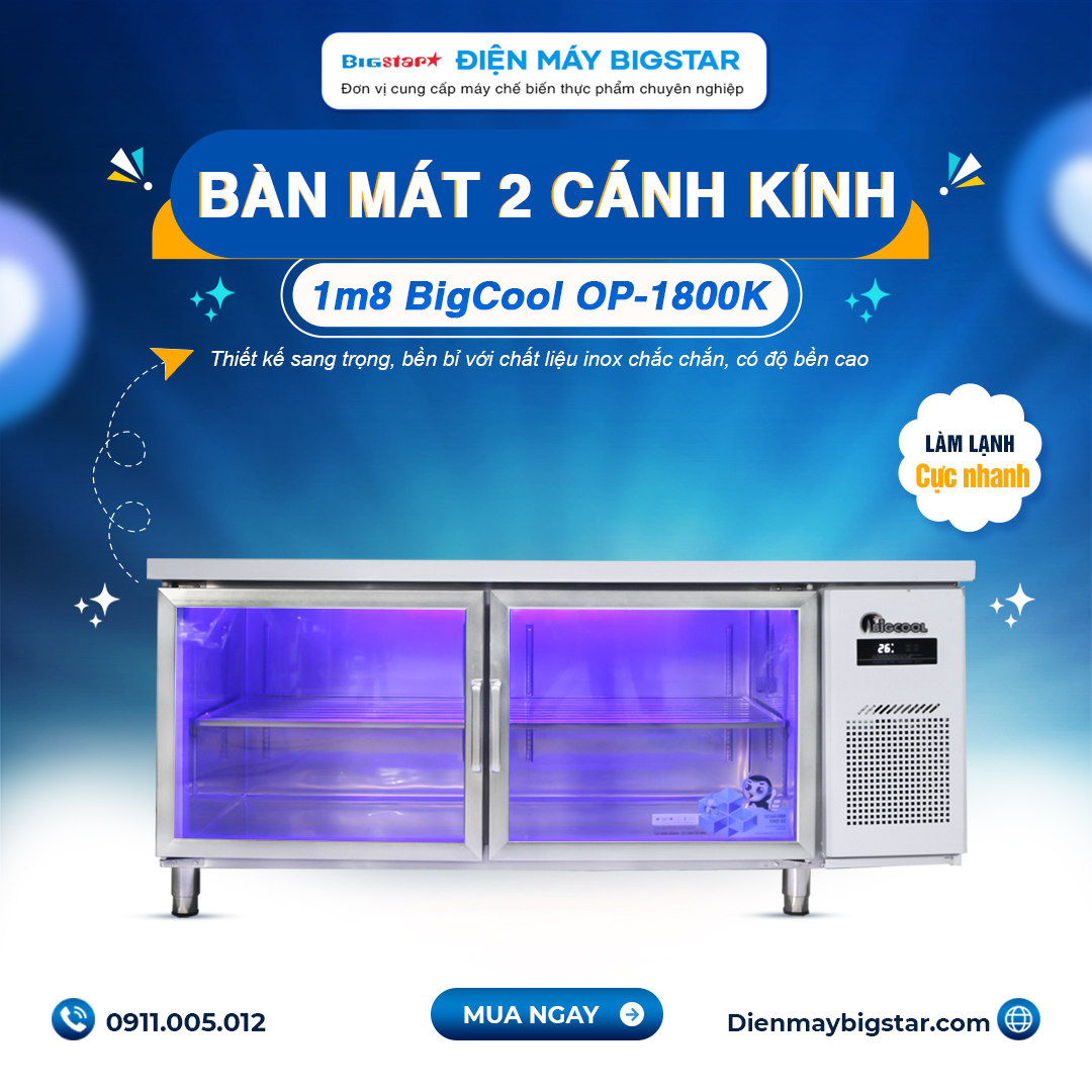 Ban mat 2 canh kinh 1m8 bigcool OP 1800K banner