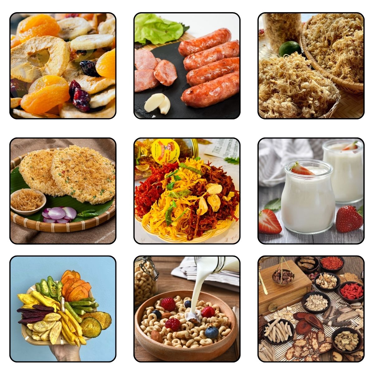 Ưu điểm của máy sấy thực phẩm Bigstar mà bạn nên biết 8 thuc pham say kho