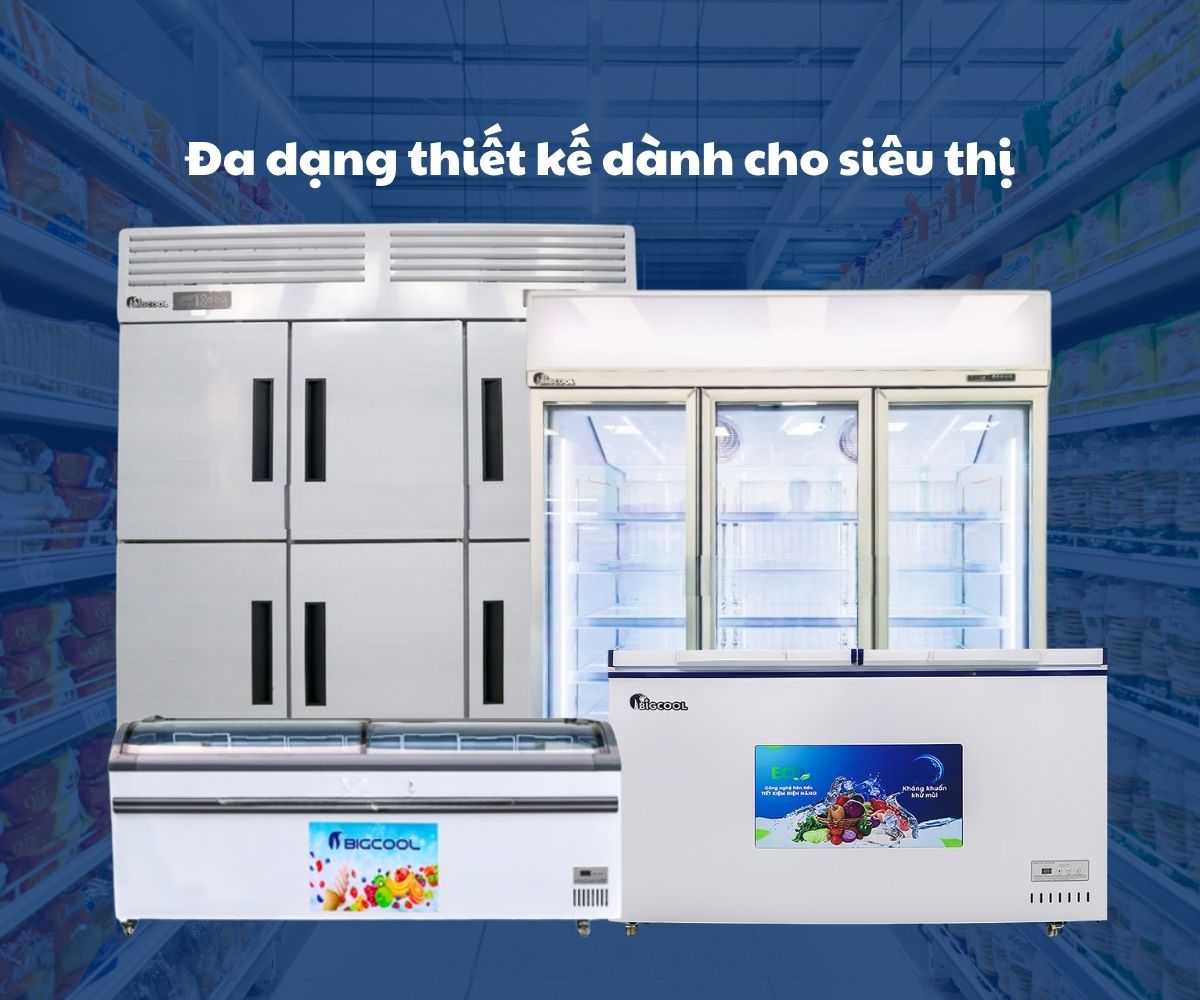 3 mẫu tủ đông 4 cánh được sử dụng nhiều nhất tại các hệ thống bếp ăn 2 tủ đông