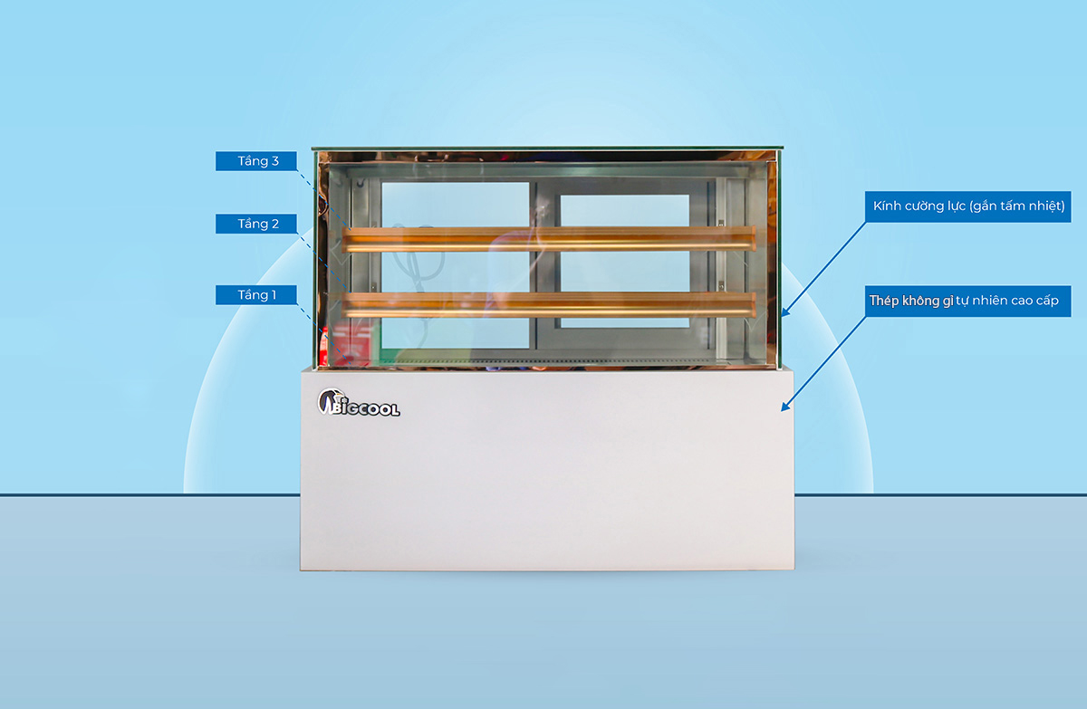 tu trung bay banh 3 tang de ban ws t33 900mm 2025