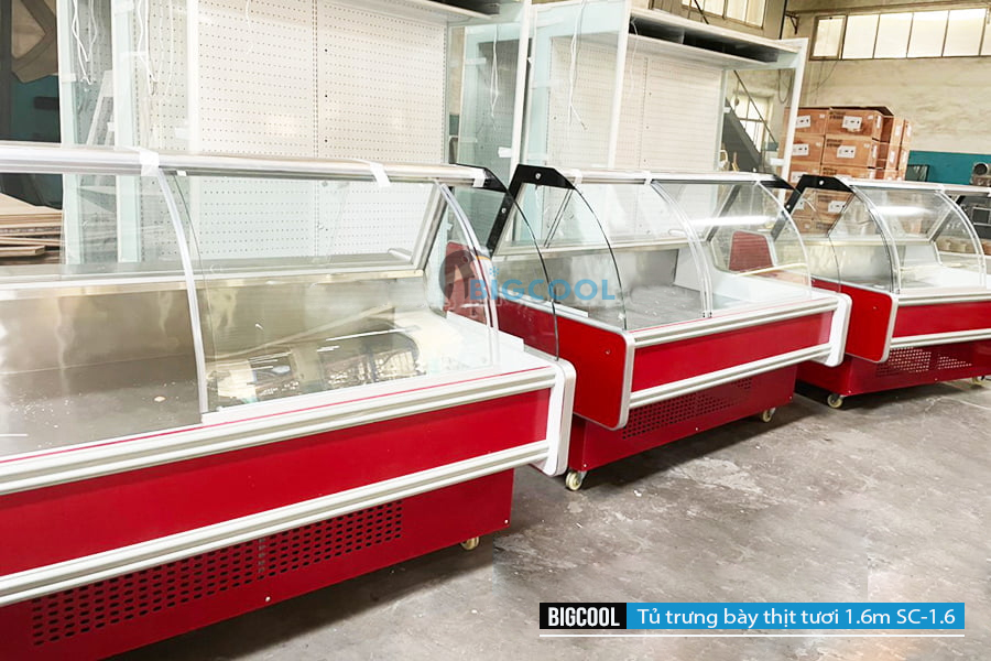 Tủ trưng bày hải sản bán chạy nhất tại Bigcool có gì đặc biệt 5 tu trung bay thit tuoi 1.6m SC 1.6 1