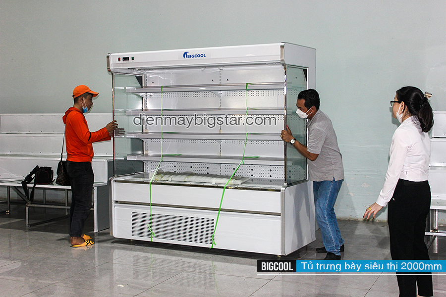 tu trung bay sieu thi 2000mm lcma bigcool 12