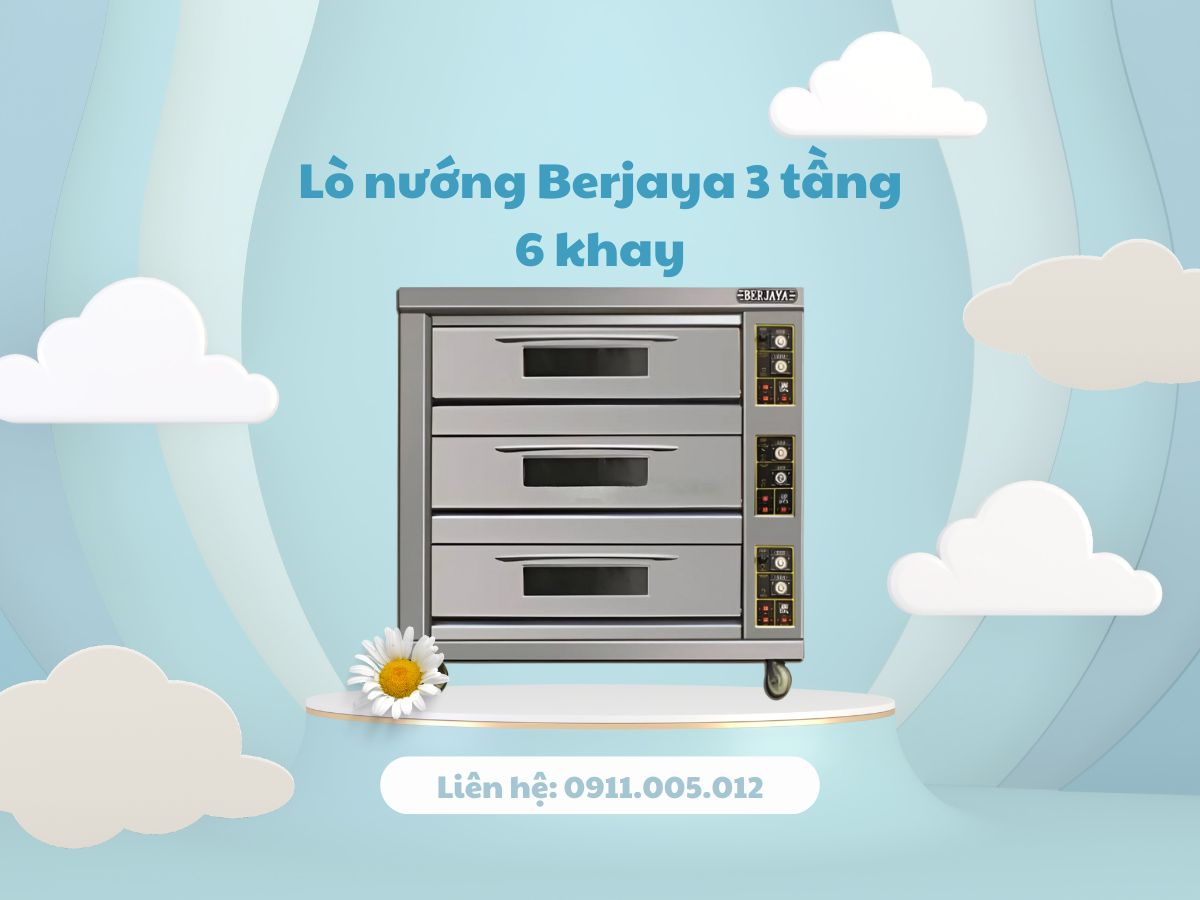 Lò nướng Berjaya 3 tầng 6 khay