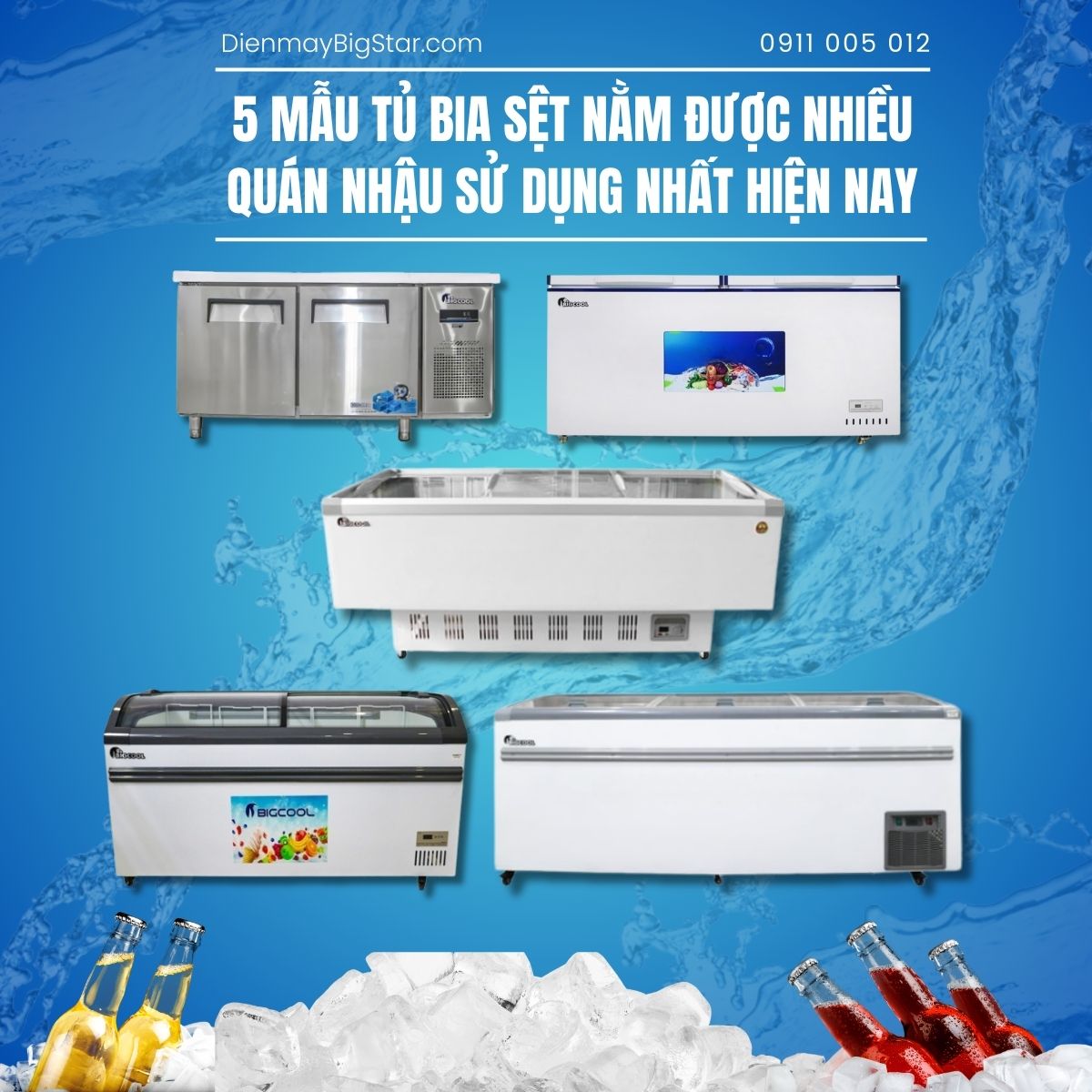 tủ bia sệt nằm