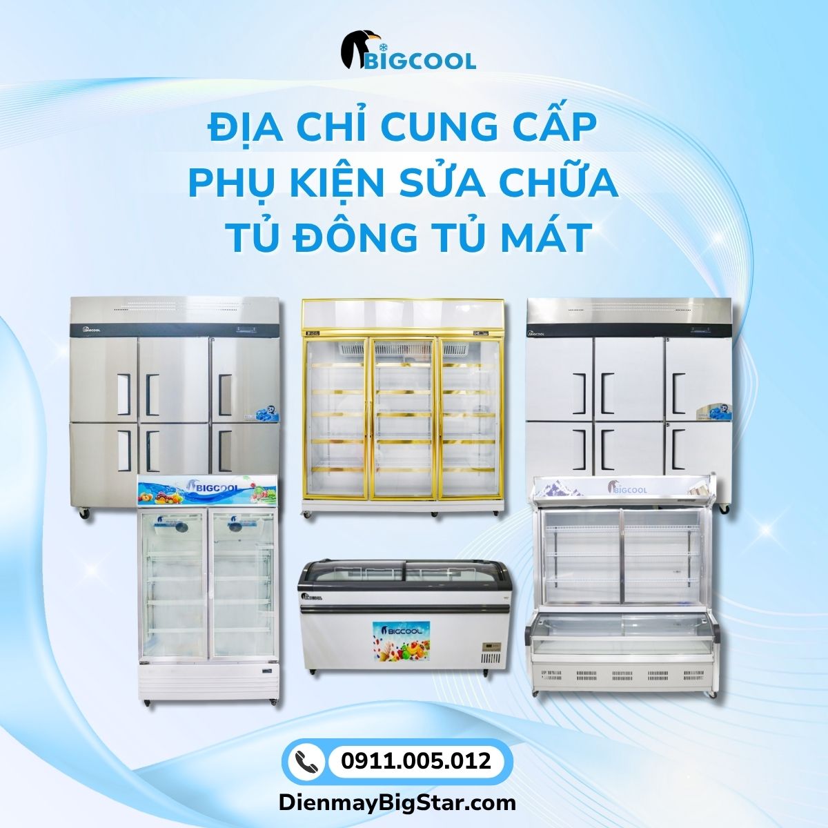 phụ kiện sửa chữa tủ đông tủ mát