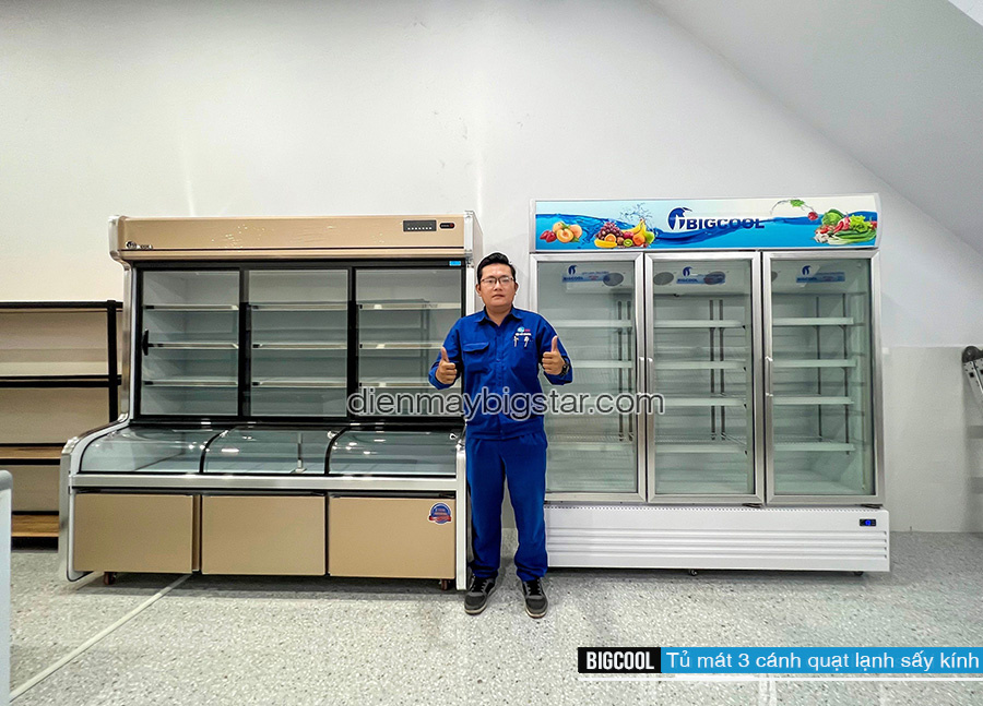 tủ mát đứng công nghiệp