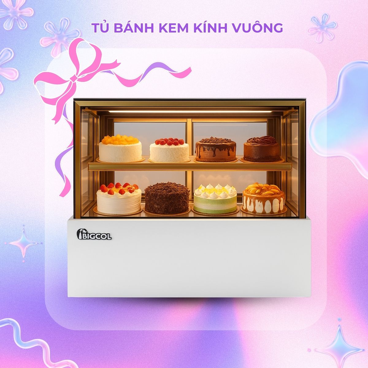 tủ bánh kem để bàn