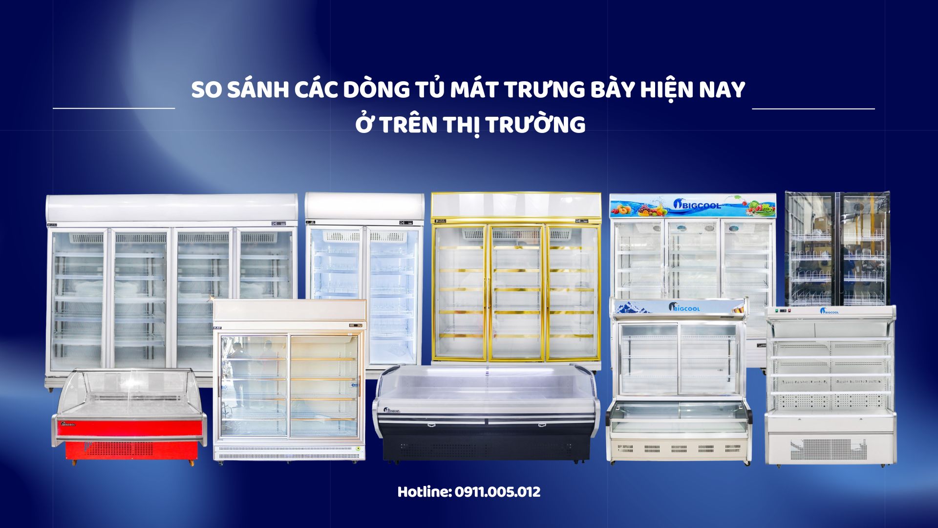 tủ mát trưng bày